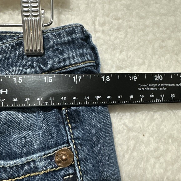 Silver Eden Boot Cut Distressed Medium Wash Embroidered Denim Size 32 - Picture 10 of 13